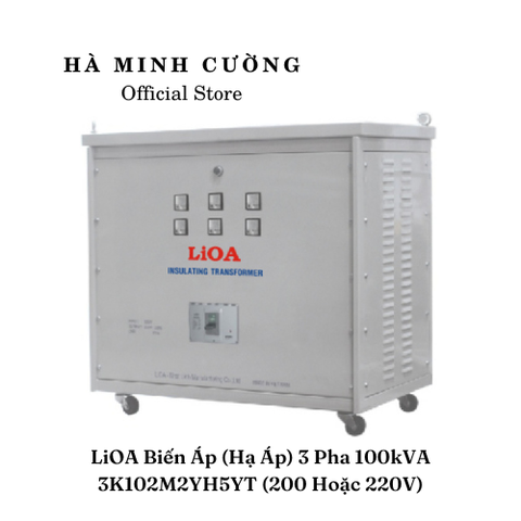 Biến Áp Đổi Nguồn Hạ Áp 3 Pha 100kva  LiOA 3K102M2YH5YT (loại Tự ngẫu)