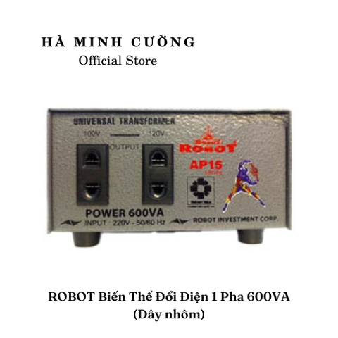 Biến Thế Đổi Điện 1 Pha Robot 600VA