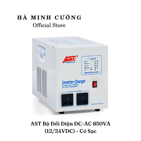 Bộ Đổi Điện DC-AC (Inverter) AST 850VA 12/24VDC (Có Sạc)