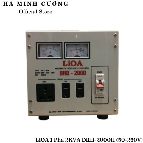 Ổn Áp LiOA 1 Pha 2KVA DRII-2000II (50-250v)