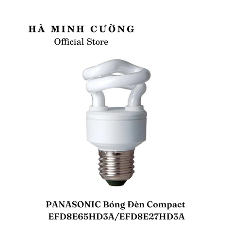 Bóng Đèn COMPACT-Đuôi E27 PANASONIC EFD8E65HD3A/EFD8E27HD3A (ánh sáng trắng/vàng)