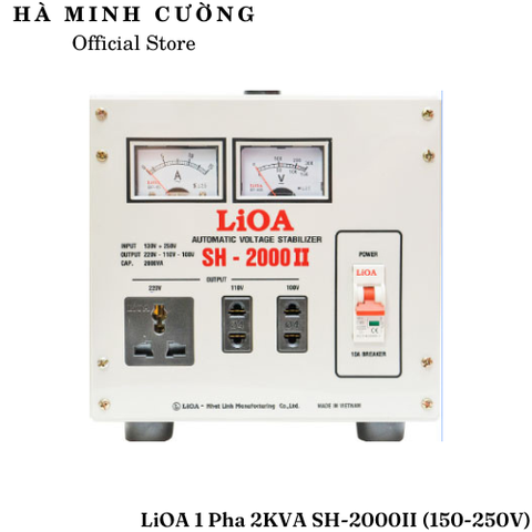 Ổn Áp LiOA 1 Pha 2KVA SH-2000II (130-250v)