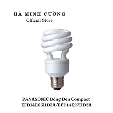 Bóng Đèn COMPACT - Đuôi E27 PANASONIC EFD14E65HD3A/EFD14E27HD3A (ánh sáng trắng/vàng)
