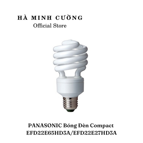 Bóng Đèn COMPACT Đuôi E27 PANASONIC EFD22E65HD3A/EFD22E27HD3A (ánh sáng trắng/vàng)