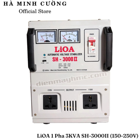 Ổn Áp LiOA 1 Pha 3KVA SH-3000II NEW 2020 (130-250v)