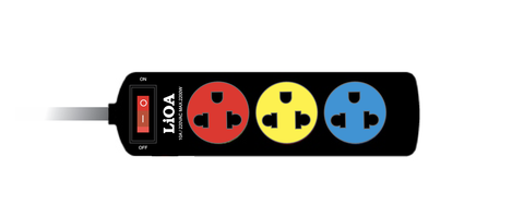 Ổ CẮM KÉO DÀI THÔNG DỤNG - THẾ HỆ MỚI CÓ CÔNG TẮC 3TSN3.3.5