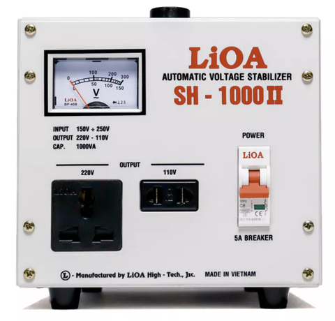 Ổn Áp LiOA 1 Pha 1KVA SH-1000II (150-250v)