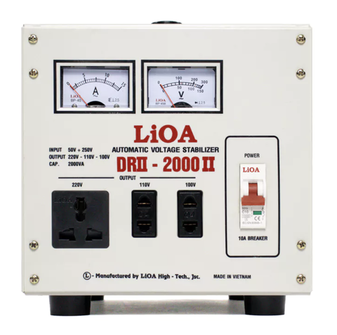 Ổn Áp LiOA 1 Pha 2KVA DRII-2000II (50-250v)