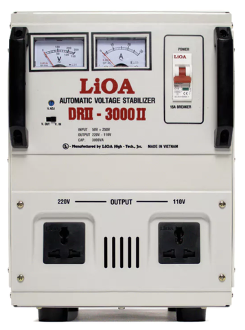 Ổn Áp LiOA 1 Pha 3KVA DRII-3000II (50-250v)