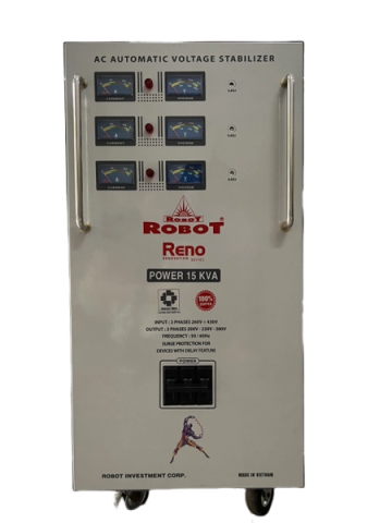 Ổn Áp Robot 3 Pha Reno 15KVA (260-430v)
