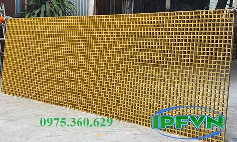 Tấm sàn grating FRP 1220 x 2440 x 38 mm