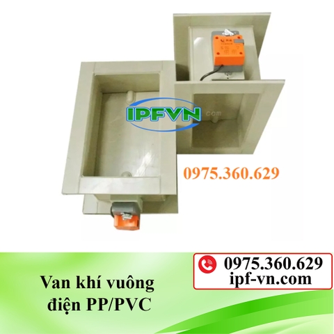 Van khí vuông điện PP/PVC
