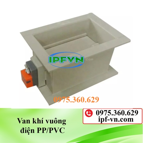 Van khí vuông điện PP/PVC