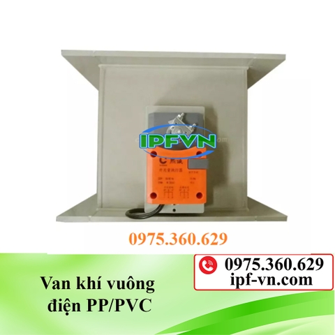 Van khí vuông điện PP/PVC