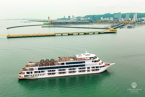 [Tàu tiếng Vịnh Hạ Long] Du thuyền Ambassador day cruise 5 sao