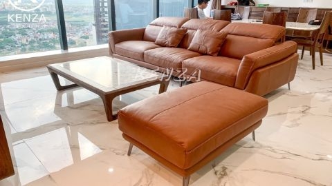 Hình ảnh thực tế bàn giao sofa văng Athena