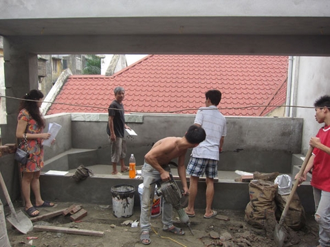 Tiểu cảnh sân thượng tại Kim Mã Tiểu cảnh sân thượng tại Kim Mã