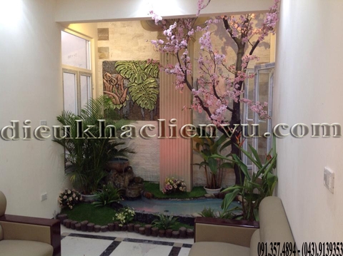 Thiết kế, thi công tiểu cảnh - Nhà hàng Trung Dũng Thiết kế, thi công tiểu cảnh - Nhà hàng Trung Dũng