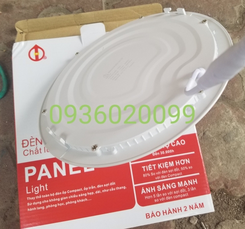 Đèn led âm trần siêu mỏng 12w - Ø150