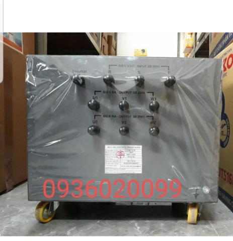 Biến áp 3 pha rô bôt 6 kva 380 v -200 -220 v