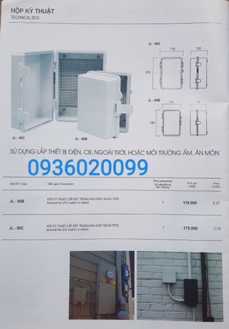 Hộp kĩ thuật ngoài trời JL-00C