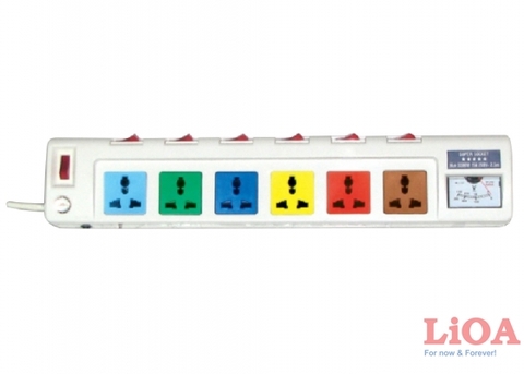 Ổ cắm điện Lioa 6 ổ 3300W 6ODFSSA2.5-3