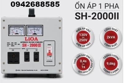 Ổn áp Lioa 1 pha SH-2000II