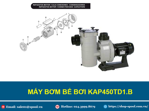 MÁY BƠM LỌC NƯỚC BỂ BƠI KAP450TD1.B KRIPSOL