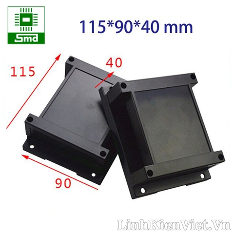 Hộp nhựa PLC 115x90x40 (Đen)