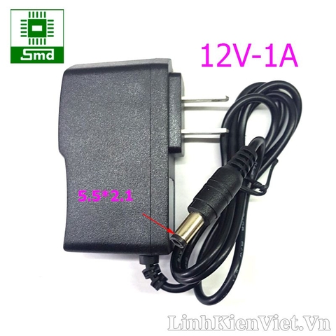 Nguồn vỏ nhựa 12V - 1A