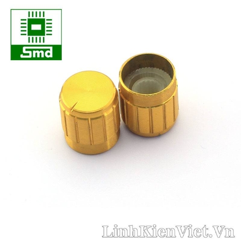 Núm vặn triết áp mạ kim loại 15x17mm