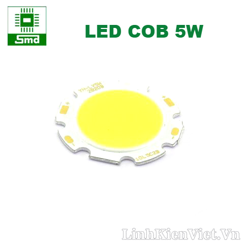 Led COB 5W 20mm Sáng Trắng