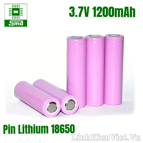 Pin lithium 18650 1200mAh