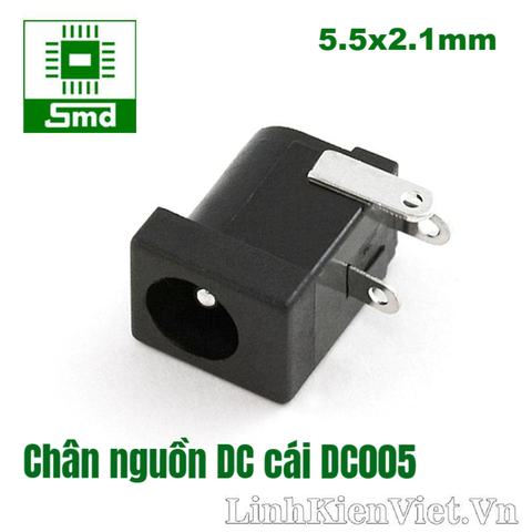 Chân nguồn DC cái 5.5x2.1mm (DC005)