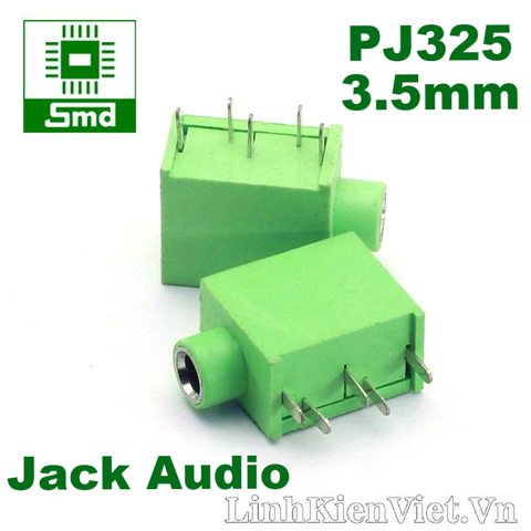 Jack Audio 3.5MM PJ-215 5P (Xanh Lá)(PJ325)