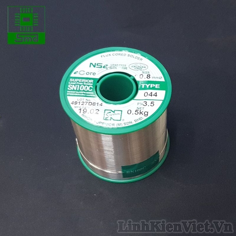 Thiếc hàn không chì 0.8mm 500G