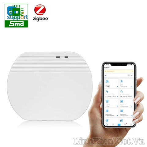 Trung tâm điều khiển Zigbee HuB SONOFF, Gateway zigbee kết nối wifi sử dụng app ewelink, kết nối cảm biến cho smarthome