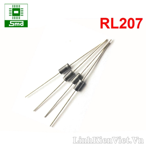 Diode chỉnh lưu RL207 2A 1000V DO-15