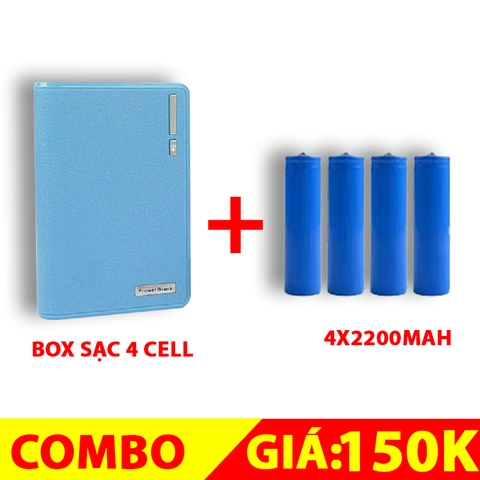 Box sạc dự phòng 18650 loại 4 cell pin