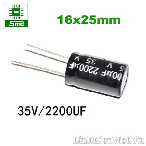 Tụ phân cực 2200uF 35V (16x25mm)