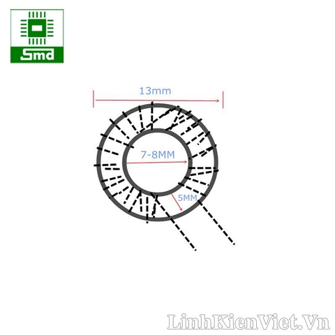 22uH TC5026 Cuộn cảm TC5026 220 (6A)