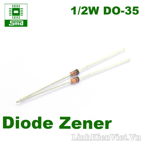 Diode Zener 1/2W DIP(DO-35 Glass)