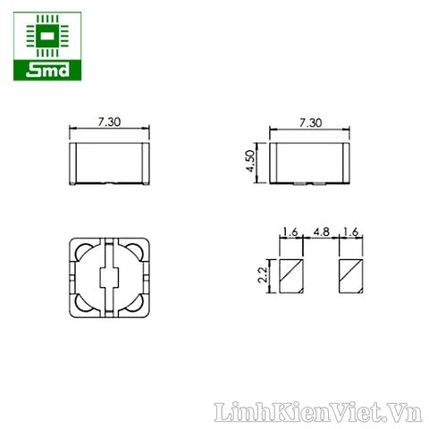 Cuộn cảm CD74R 33uH (330)