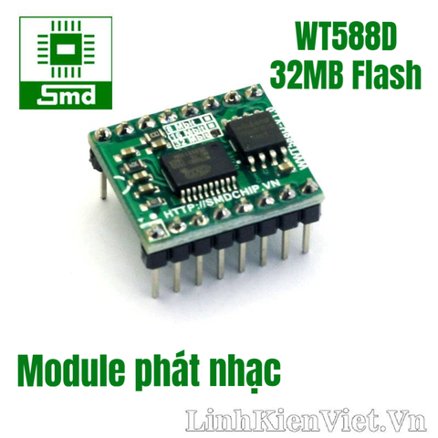 Module Phát nhạc WT588D (32MB flash)