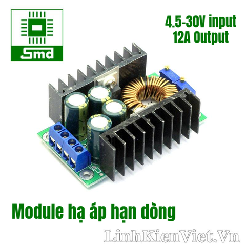 Module hạ áp có chỉnh dòng 300W DC-DC 12A (Vin 4.5-30V)