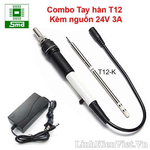 Combo Tay hàn T12 mini cầm tay (Kèm nguồn 24V 3A )