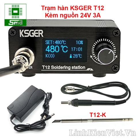 Trạm hàn KSGER T12 OLED 1.3inch (12-24VDC)