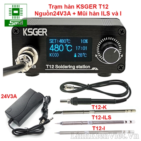 Trạm hàn KSGER T12 OLED 1.3inch (12-24VDC)