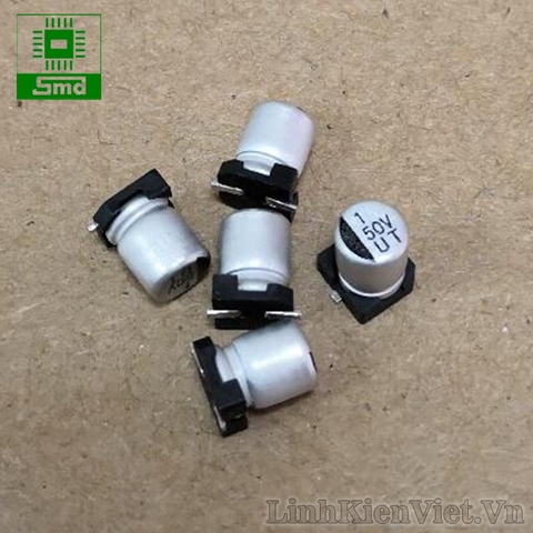 Tụ nhôm dán 50V 1uF (Size 4x5)