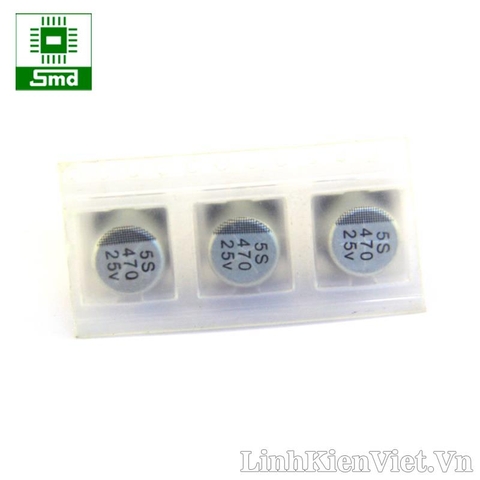 Tụ nhôm 470uF 25V 10x10mm